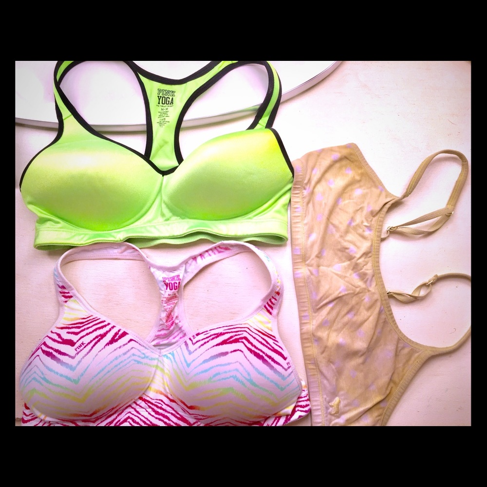 Lot Of 3 Victoria Secret Sports Bras “M”